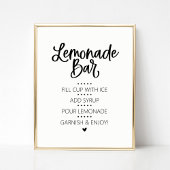 Lemonade Bar Drink Teken Poster