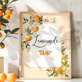 Lemonade Bar kleine cutie sinaasappels Poster