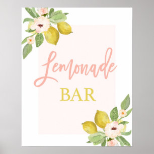 Lemonade Bar-teken Poster