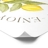 Lemonade Bar-teken voor Lemon Thleing Party Poster (Hoek)