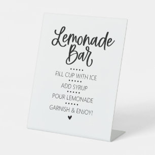Lemonade Bar voetstuk Reclamebord Met Voetstuk