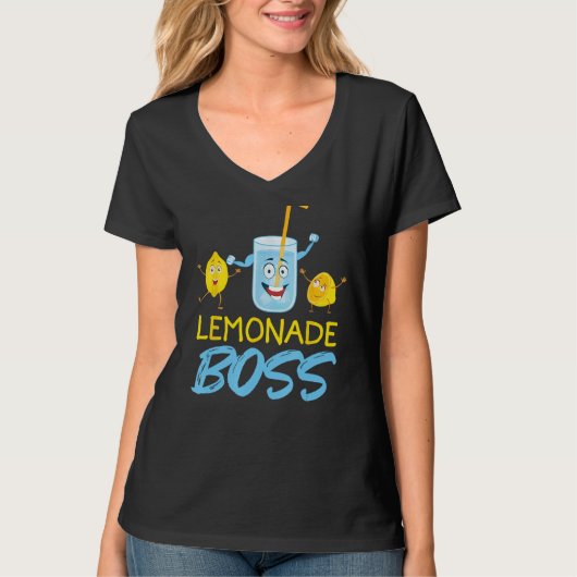 Lemonade Boss Citroensap T-shirt (Voorkant)
