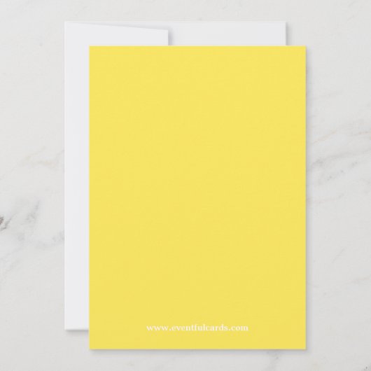 Lemonade Bridal Shower Kaart (Achterkant)