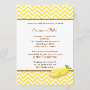 Lemonade Bridal Shower Kaart