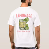 Lemonade Cheaper Funny Summer Drink cocktail T-shirt (Achterkant)
