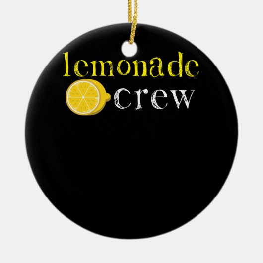 Lemonade Crew Cute Lemonade Stand Workers Keramisch Ornament (Voorkant)