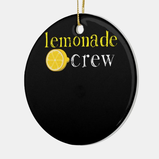 Lemonade Crew Cute Lemonade Stand Workers Keramisch Ornament (Links)