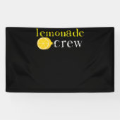 Lemonade Crew Cute Lemonade Stand Workers Spandoek (Horizontaal)