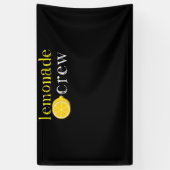 Lemonade Crew Cute Lemonade Stand Workers Spandoek (Verticaal)