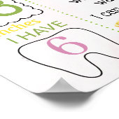 Lemonade First Birthday mijlestone-teken Poster (Hoek)