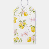 Lemonade Floral Birthday Thank You Cadeaulabel (Achterkant)