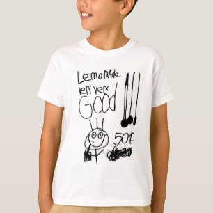 LEmoNadE FOr SalE - kinder handgetekend teken T-shirt