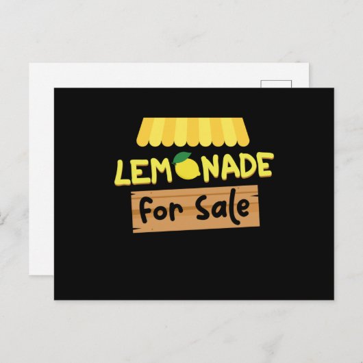Lemonade For Sale Lemonade Briefkaart (Voorkant / Achterkant)