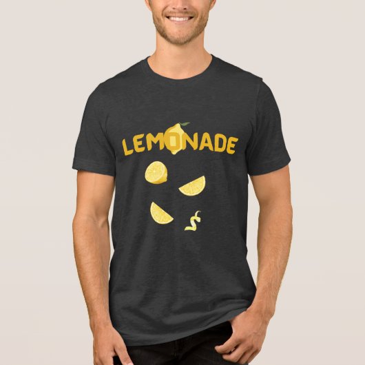 Lemonade Graphic Tee-Cute Lemon tee Tri-Blend Shirt (Voorkant)