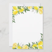 Lemonade Greenery Gold Main Squeeze Vrijgezellenfe Kaart (Achterkant)
