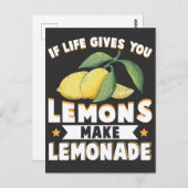 Lemonade Lover Kind Fruit Sour Lemon Briefkaart (Voorkant / Achterkant)