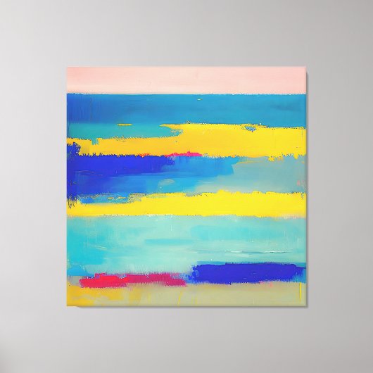 "Lemonade Lullaby" Abstracte kunst Canvas Afdruk (Voorkant)