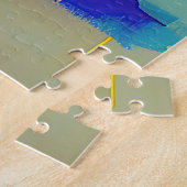 "Lemonade Lullaby" Abstracte kunst Legpuzzel (Zijkant)