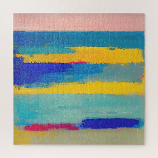 "Lemonade Lullaby" Abstracte kunst Legpuzzel (Verticaal)