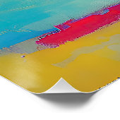 "Lemonade Lullaby" Abstracte kunst Perfect Poster (Hoek)