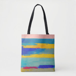 "Lemonade Lullaby" Abstracte kunst Tote Bag