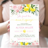 Lemonade Main Squeeze Pink Floral Vrijgezellenfees Kaart