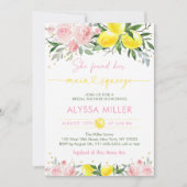 Lemonade Main Squeeze Pink Floral Vrijgezellenfees Kaart (Voorkant)