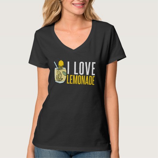 Lemonade Maker Lemonade Stand I Love Lemonade T-shirt (Voorkant)