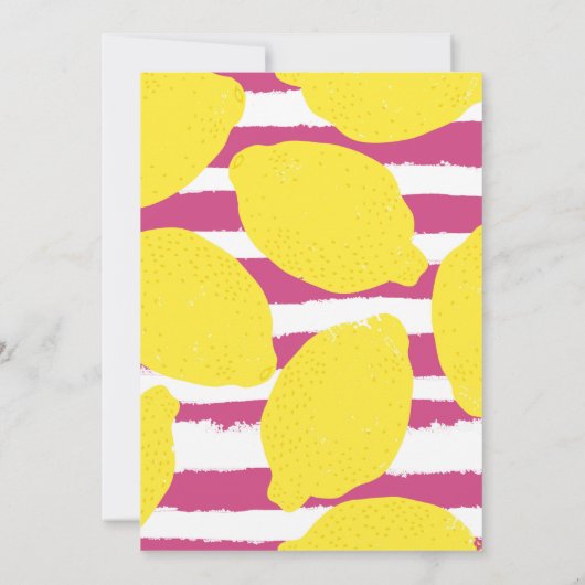 Lemonade Mason Jar Birthday Uitnodiging (Achterkant)