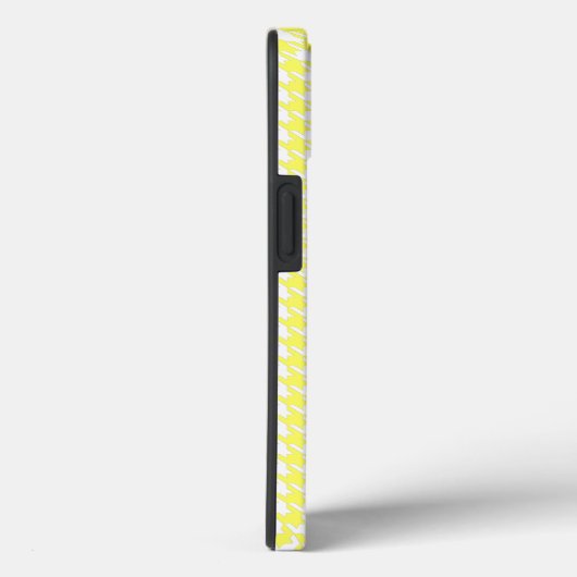Lemonade Modern Houndstooth met naam Case-Mate iPhone Case (Achterkant / Rechts)