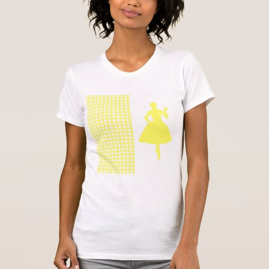 Lemonade Modern Houndstooth w/Mode Silhouette T-shirt (Voorkant)