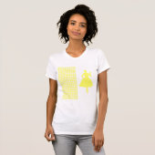 Lemonade Modern Houndstooth w/Mode Silhouette T-shirt (Voorkant volledig)
