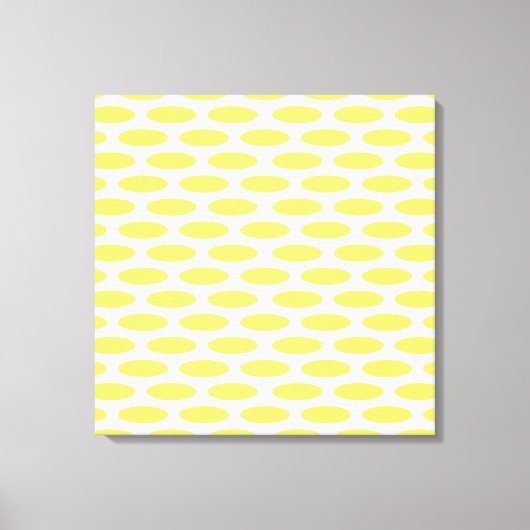 Lemonade Modern Oval op Emporiomoffa Canvas Afdruk (Voorkant)