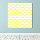 Lemonade Modern Oval op Emporiomoffa Canvas Afdruk (Insitu (Houten vloer))
