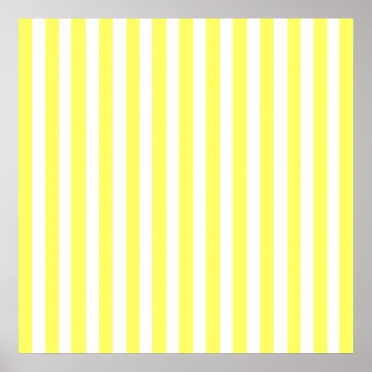 Lemonade Modern Stripes Poster (Voorkant)