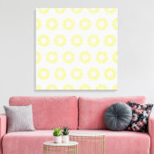 Lemonade Modern Sunbursts Canvas Afdruk (Insitu (Woonkamer))