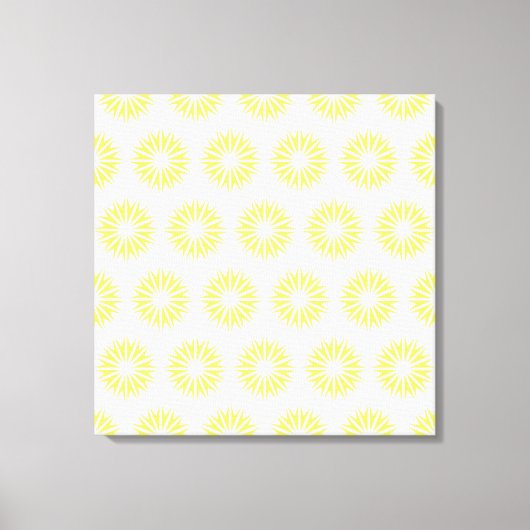 Lemonade Modern Sunbursts Canvas Afdruk (Voorkant)
