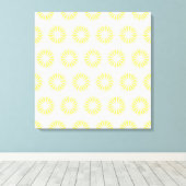Lemonade Modern Sunbursts Canvas Afdruk (Insitu (Houten vloer))