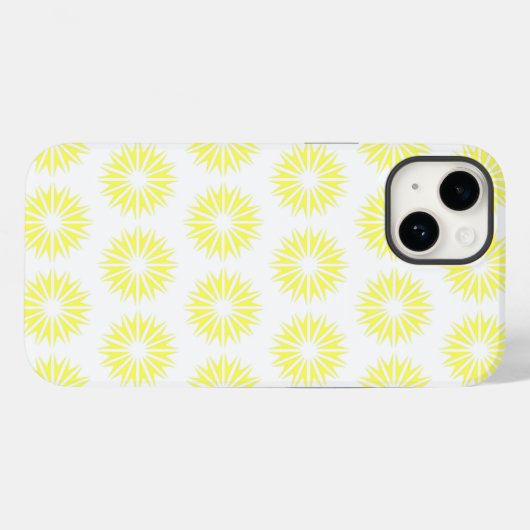 Lemonade Modern Sunbursts Case-Mate iPhone Case (Achterkant (horizontaal))
