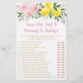 Lemonade Pink Gold Floral raad wie zei dat het spe (Voorkant)