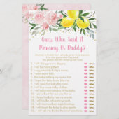 Lemonade Pink Gold Floral raad wie zei dat het spe (Voorkant / Achterkant)