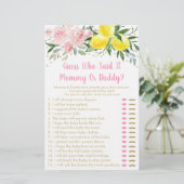 Lemonade Pink Gold Floral raad wie zei dat het spe (Staand voorkant)