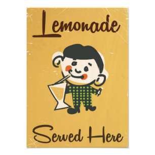 Lemonade Served hier Drink commercial Foto Afdruk
