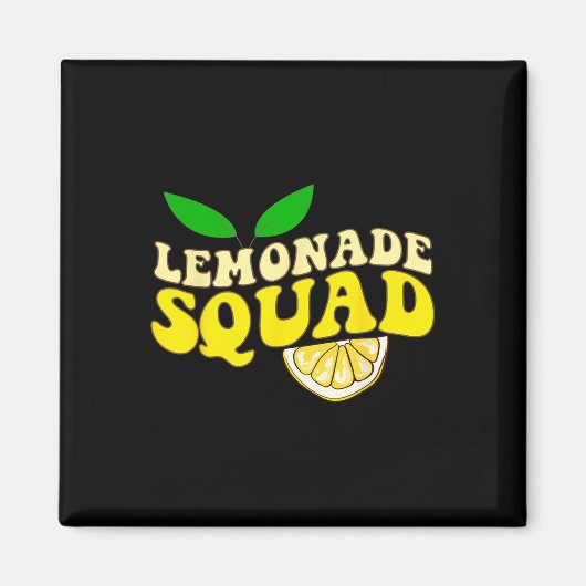 Lemonade Squad Grappig voor Stand Boss Lemon Juice Magneet (Voorkant)