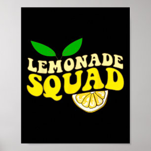 Lemonade Squad Grappig voor Stand Boss Lemon Juice Poster