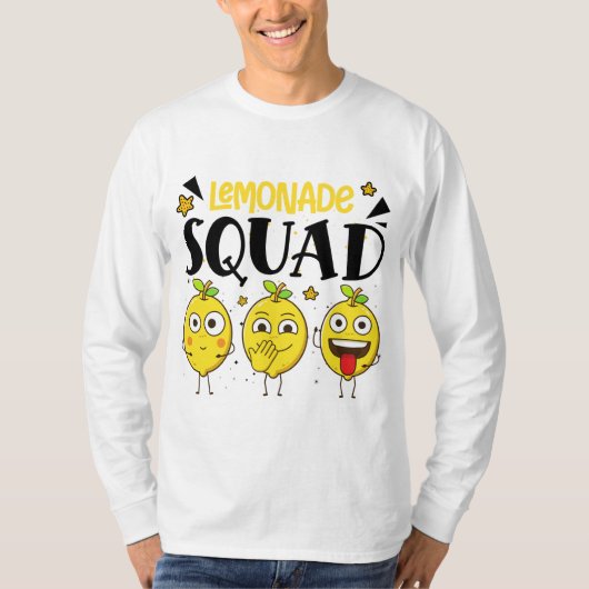 Lemonade Squad Summer Funny Lemon Fruit Lovers T-shirt (Voorkant)