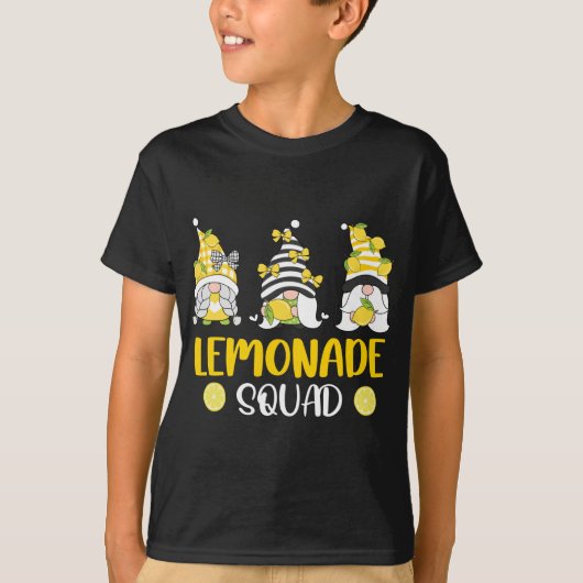 Lemonade Squad Zomer Grappige Gnomen Citroen Fruit T-shirt (Voorkant)