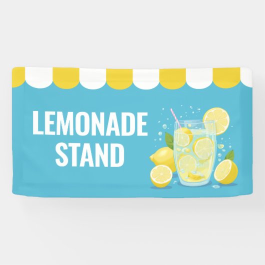 Lemonade stand banner teken (Horizontaal)