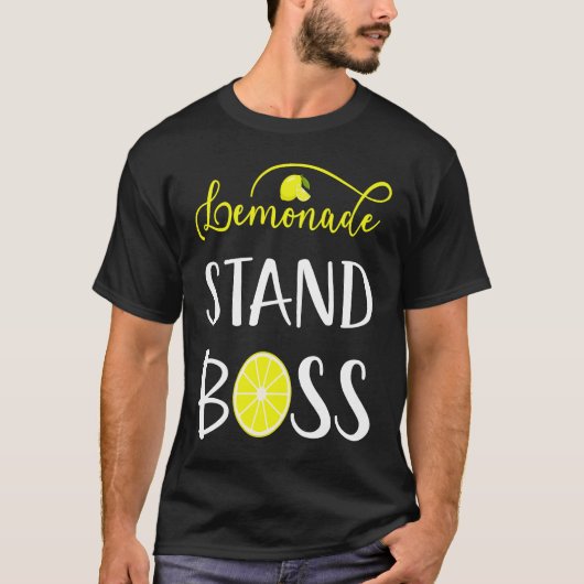 Lemonade Stand Boss CEO Lemon Crew Fun Entrepreneu T-shirt (Voorkant)