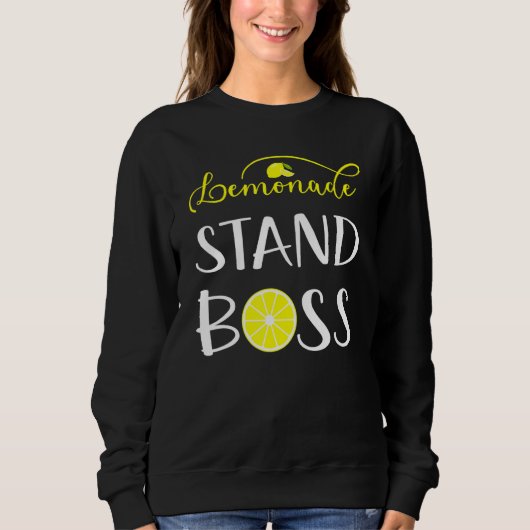 Lemonade stand Boss Ceo Lemon Crew Fun Entrepreneu Trui (Voorkant)